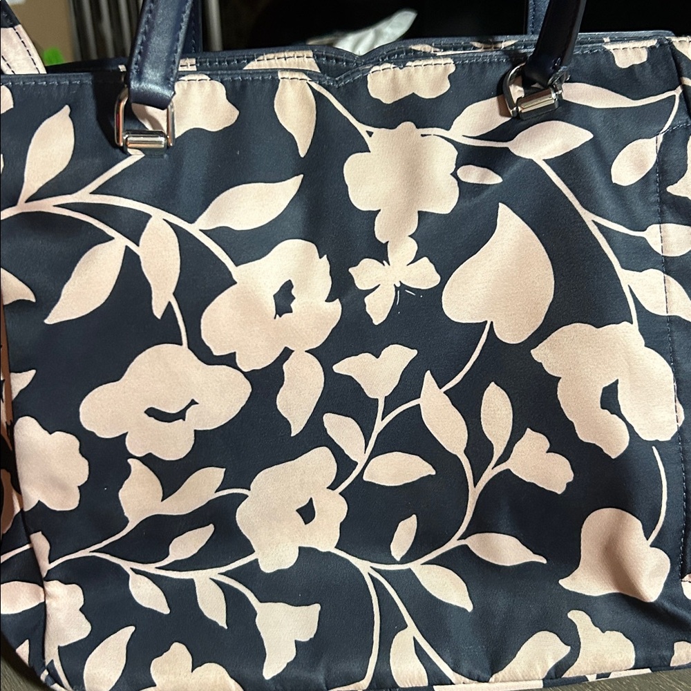 Kate‎ Spade Navy and Cream Floral Shoulder Bag - Picture 4 of 5